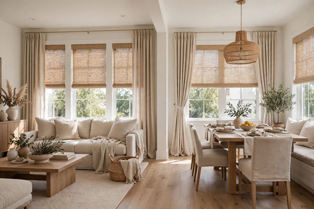 How to Coordinate Window Treatments Room to Room